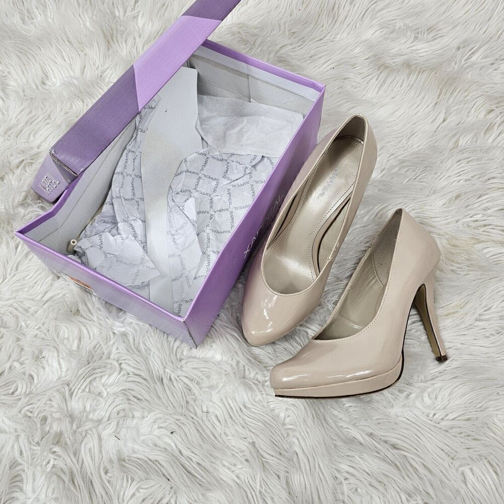 Xappeal Women’s Size 8M Beige Jawbreaker Pump Heel Shoes